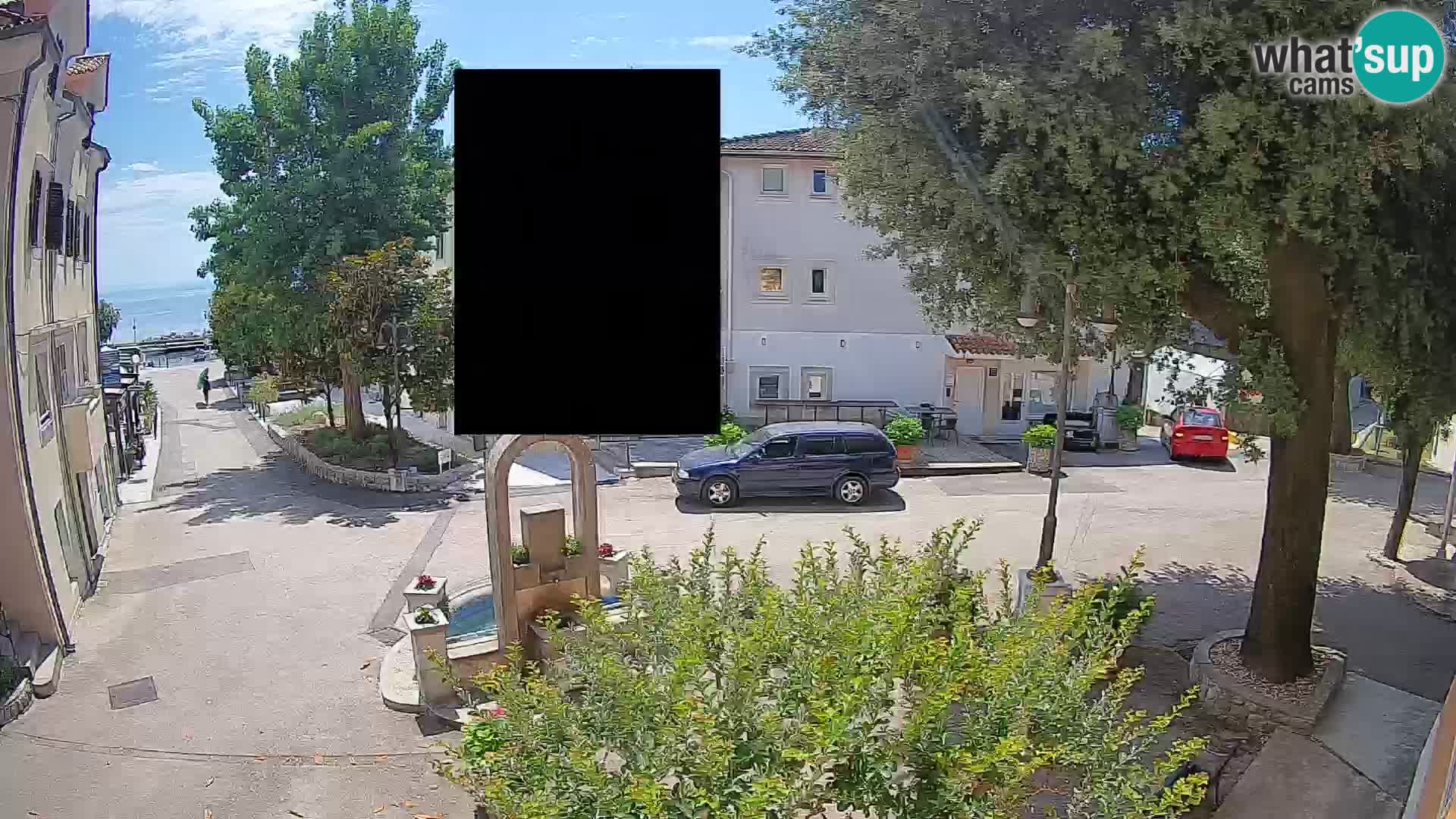 Webcam centre de Mošćenička Draga – Vue en direct du centre-ville