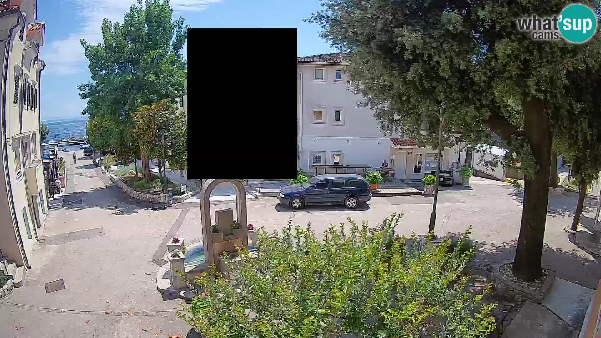 Webcam centre de Mošćenička Draga – Vue en direct du centre-ville