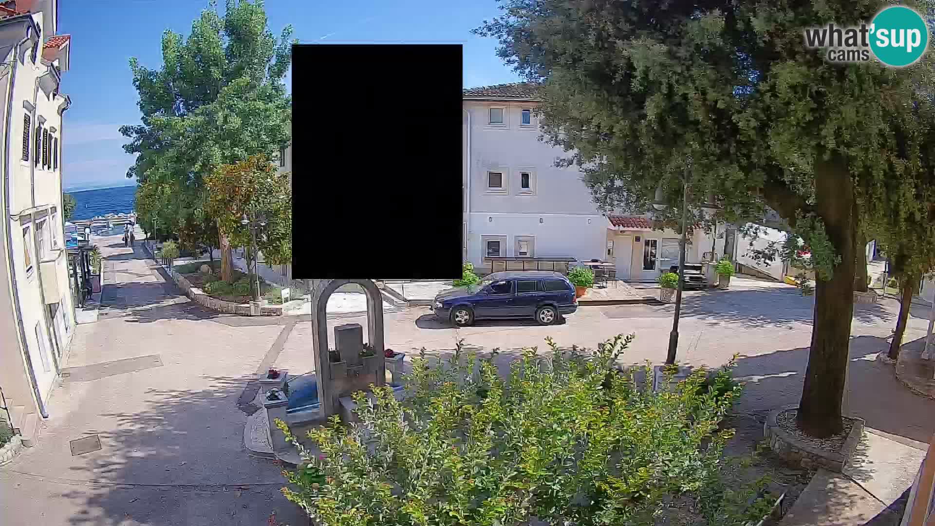 Webcam Mošćenička Draga Center – Live View of the Town Center