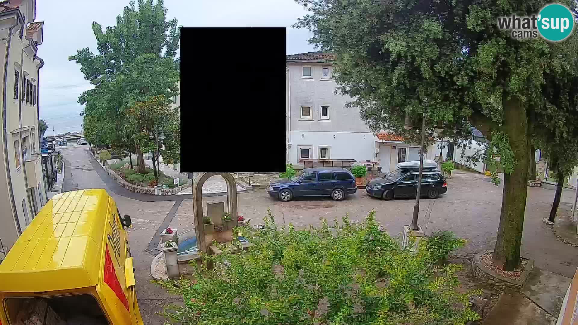 Webcam Mošćenička Draga Center – Live View of the Town Center