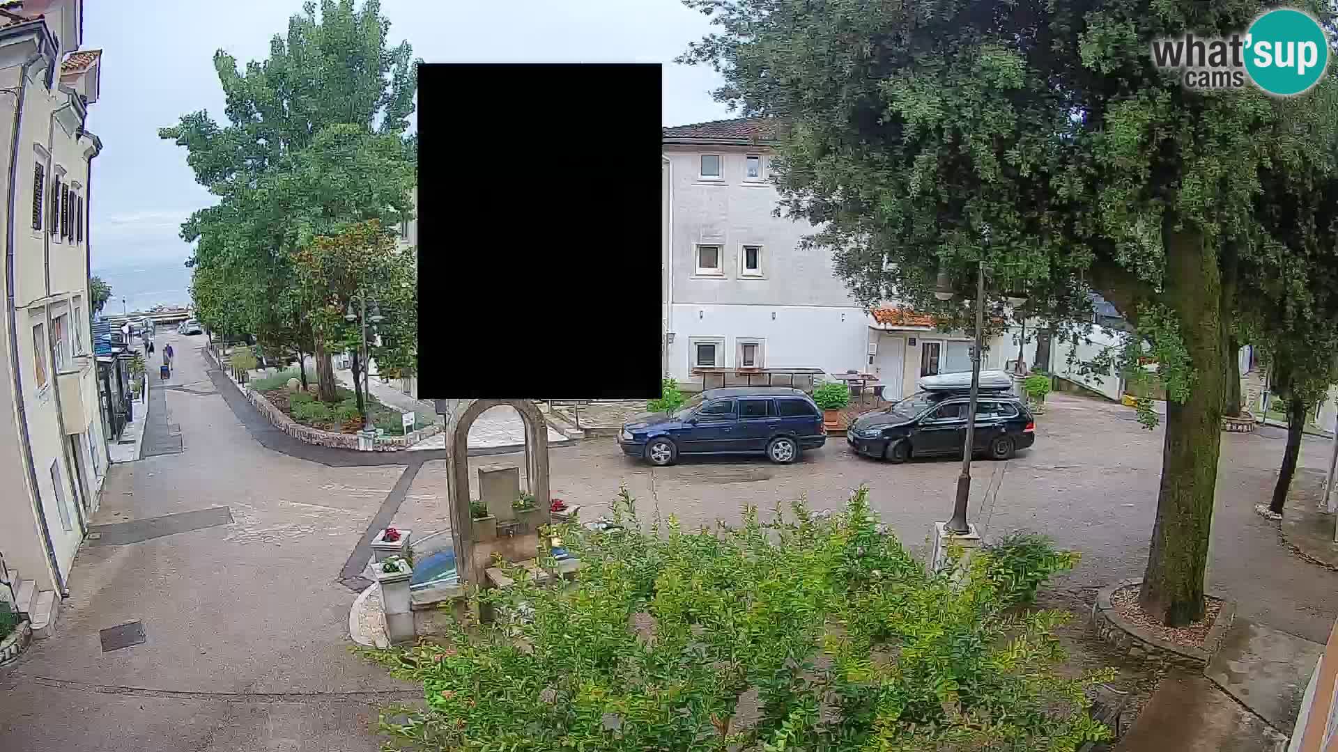 Webcam Centre de Mošćenička Draga – Vue en direct du centre-ville