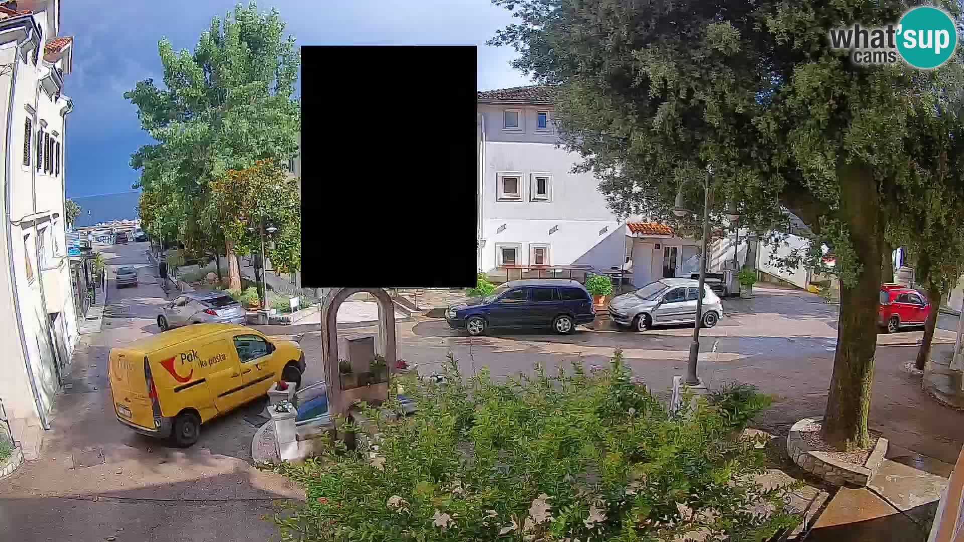 Webcam centre de Mošćenička Draga – Vue en direct du centre-ville
