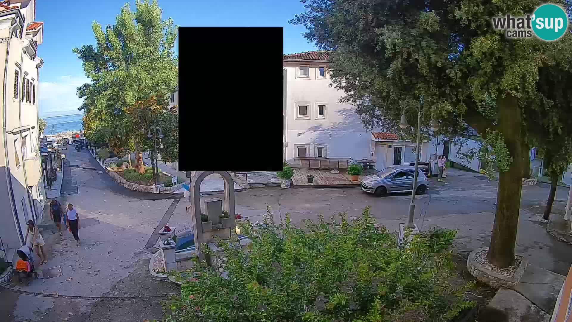 Webcam Centro Draga di Moschiena – Vista live sul centro