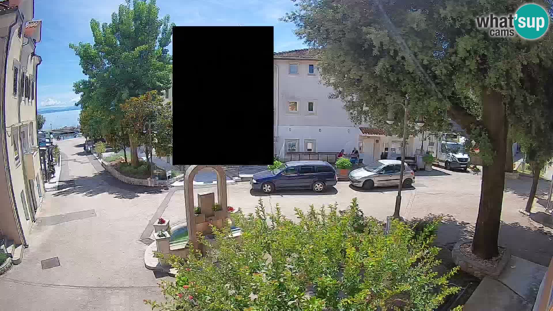 Webcam centre de Mošćenička Draga – Vue en direct du centre-ville