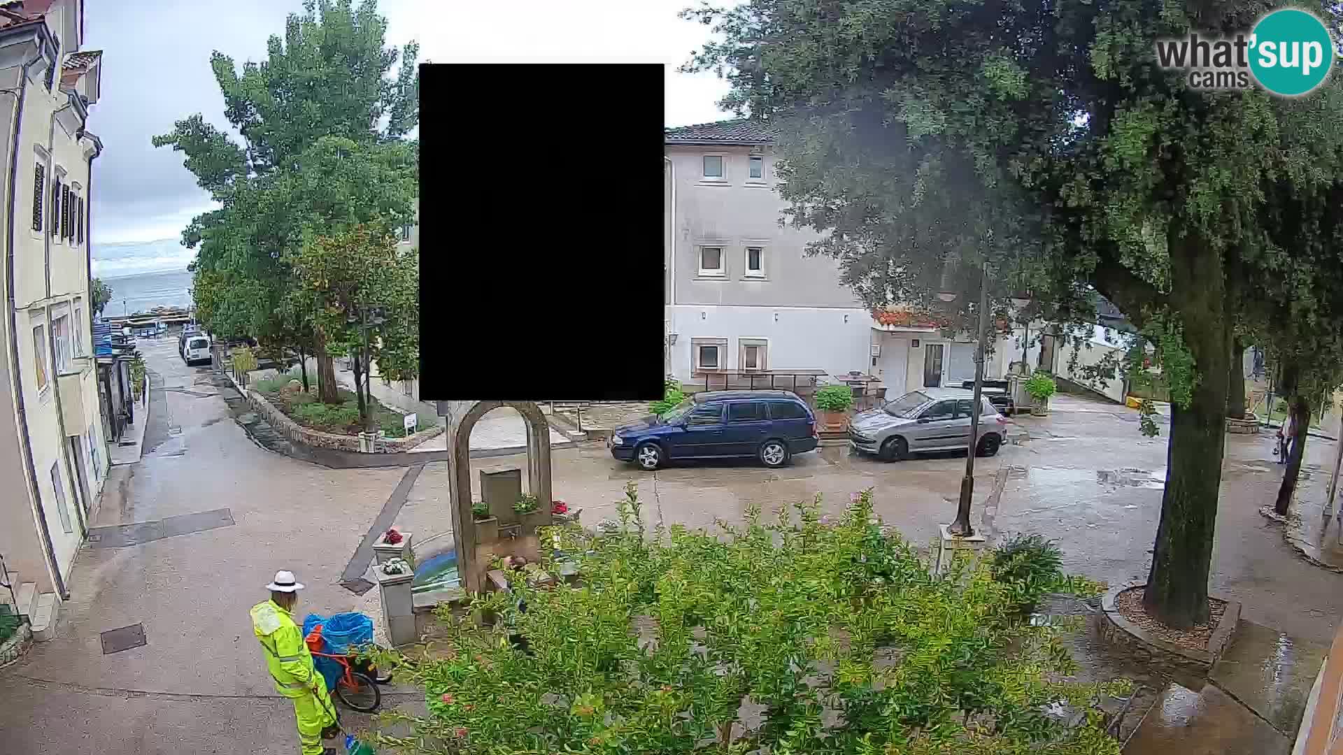 Webcam Centre de Mošćenička Draga – Vue en direct du centre-ville