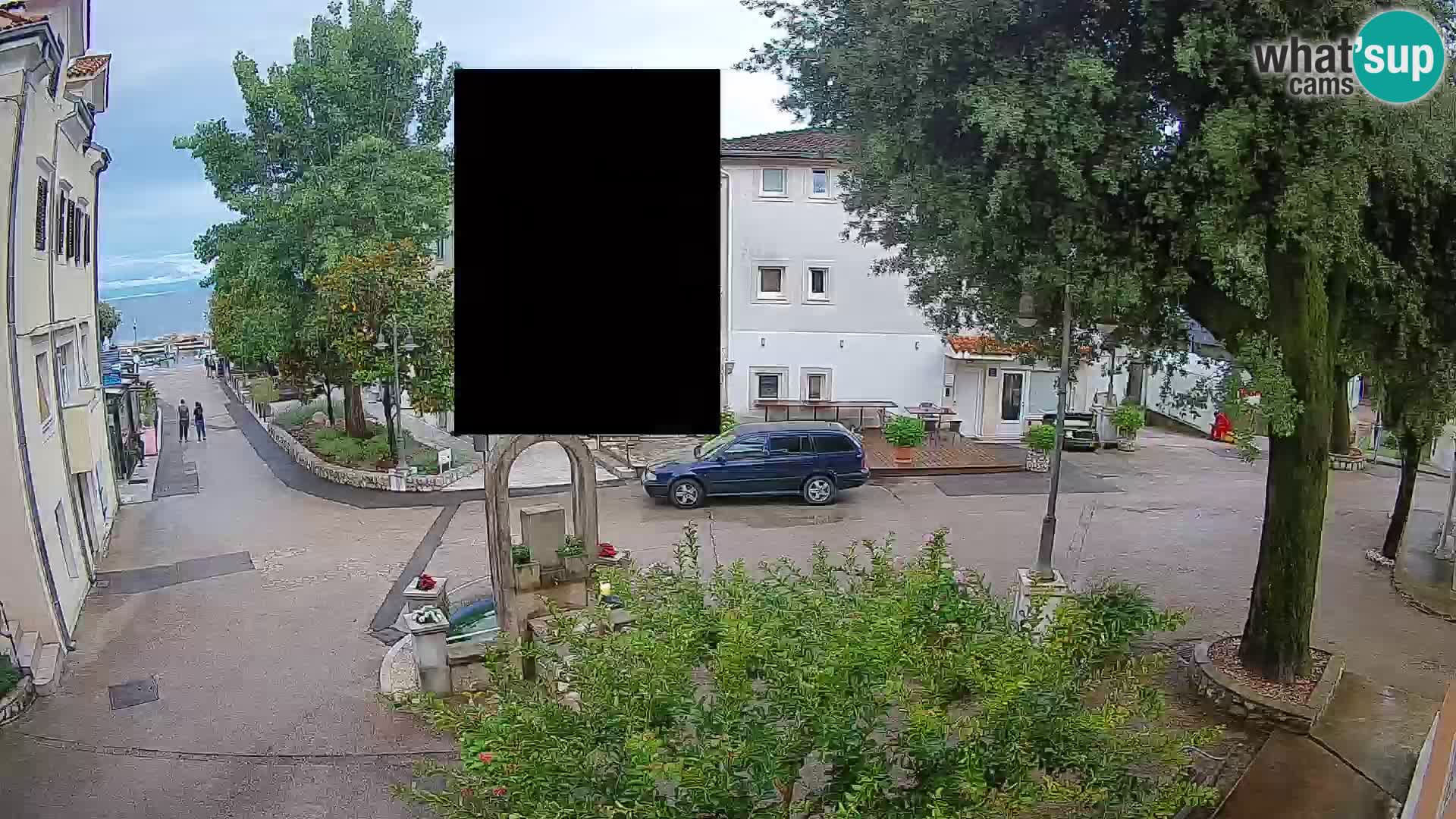 Webcam Mošćenička Draga Center – Live View of the Town Center