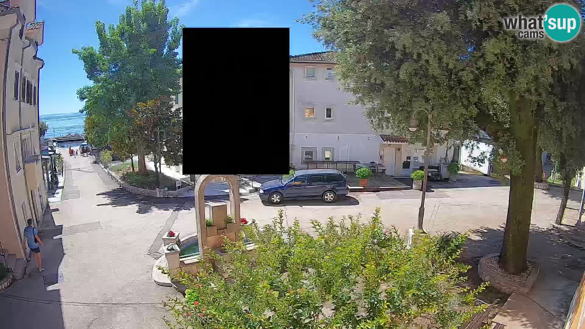 Webcam centre de Mošćenička Draga – Vue en direct du centre-ville