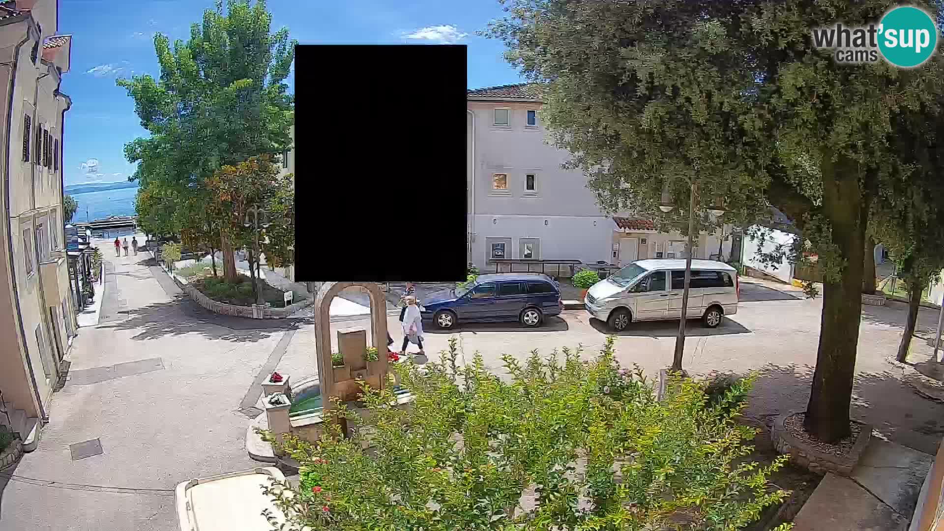 Webcam Mošćenička Draga Center – Live View of the Town Center