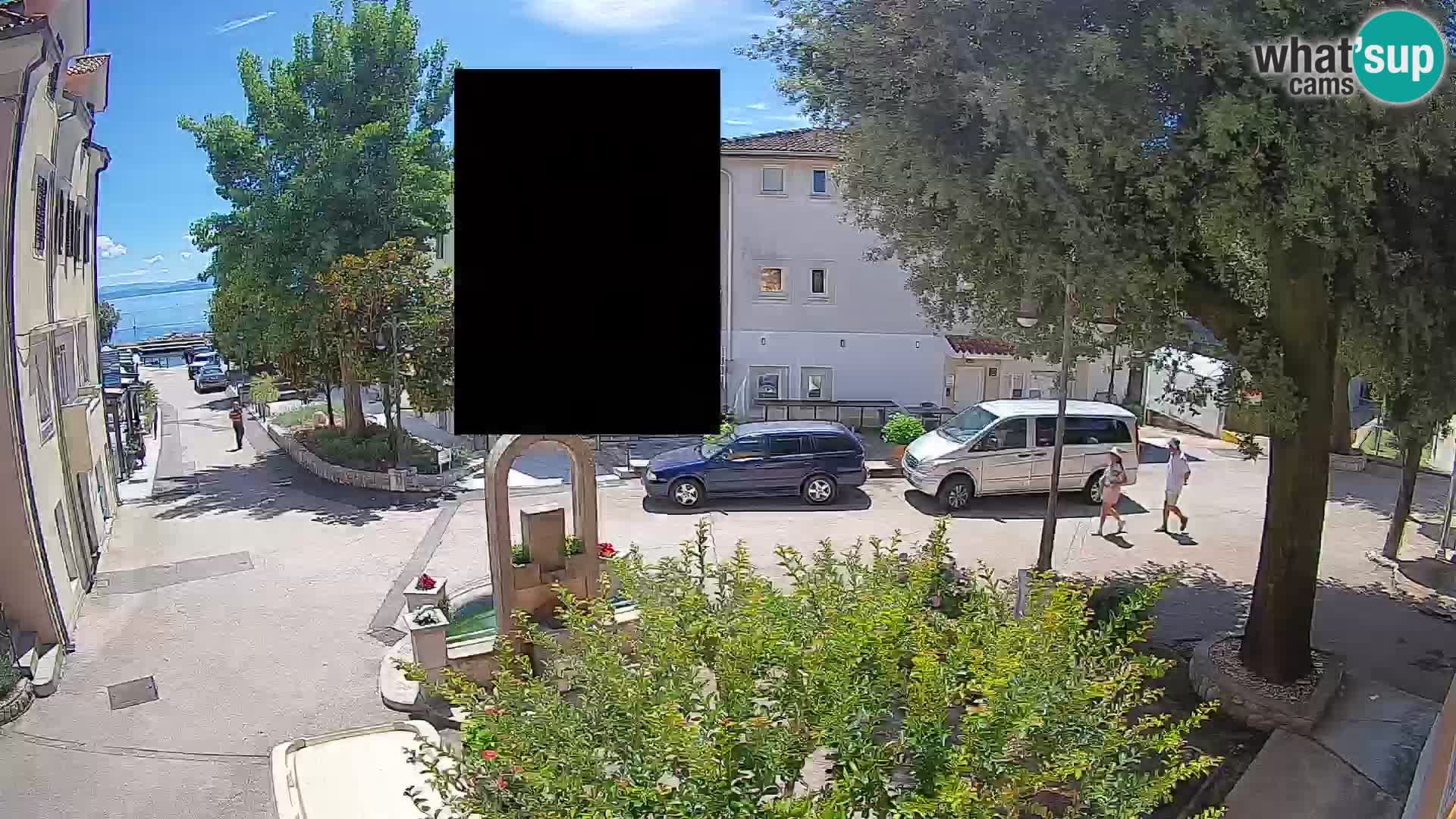 Webcam Centre de Mošćenička Draga – Vue en direct du centre-ville