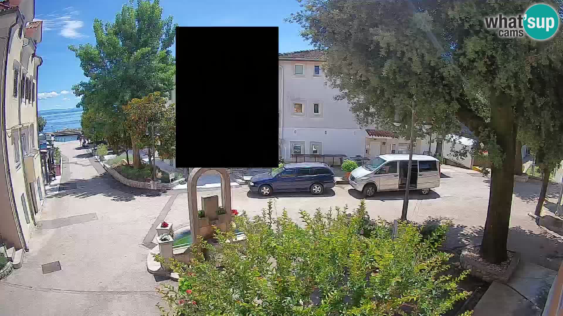 Webcam centre de Mošćenička Draga – Vue en direct du centre-ville