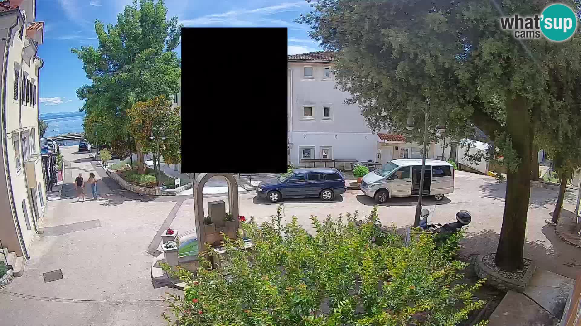 Webcam centre de Mošćenička Draga – Vue en direct du centre-ville