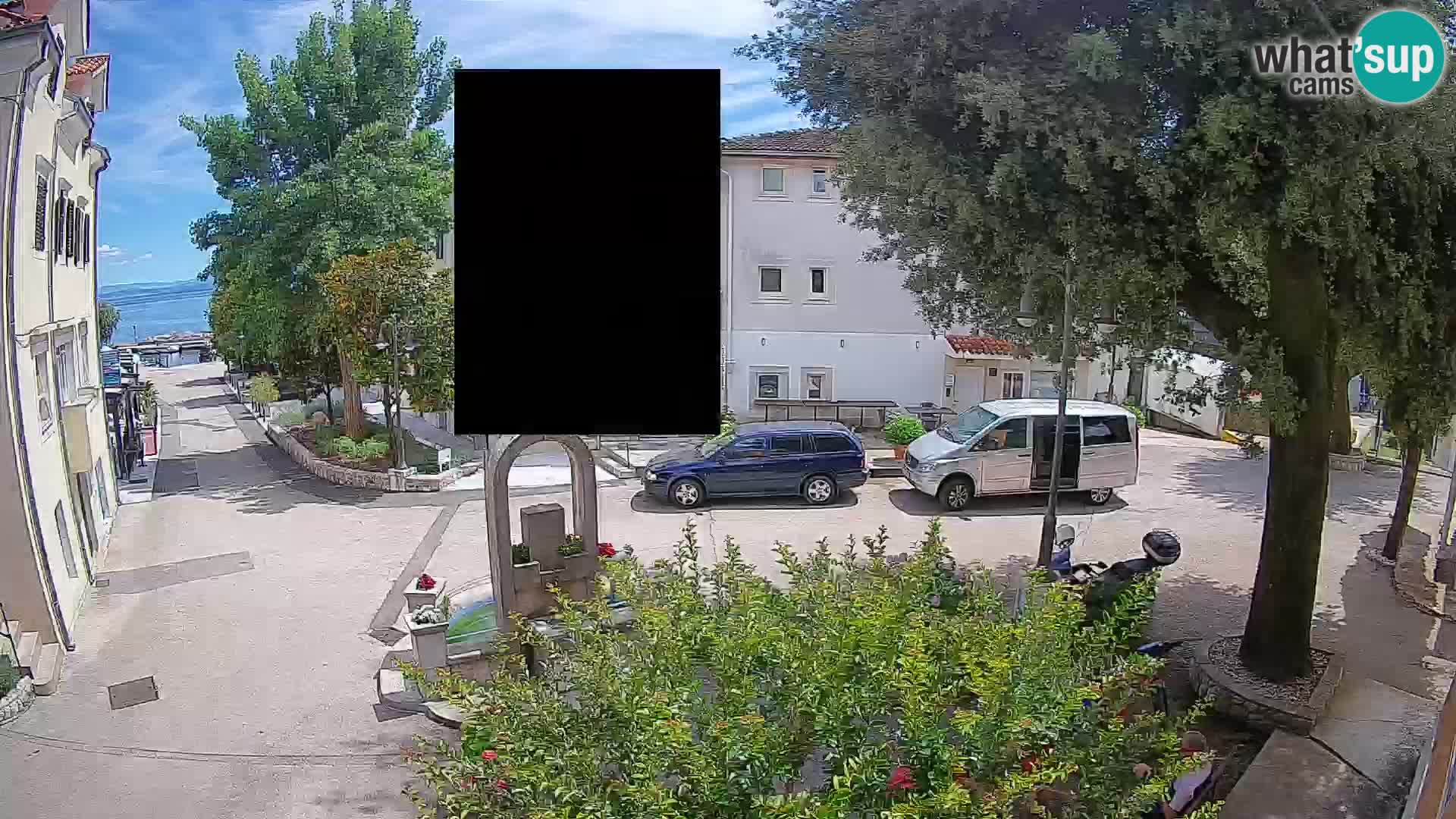 Webcam centre de Mošćenička Draga – Vue en direct du centre-ville