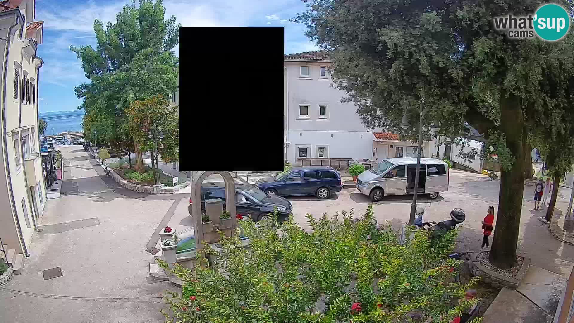 Webcam centre de Mošćenička Draga – Vue en direct du centre-ville