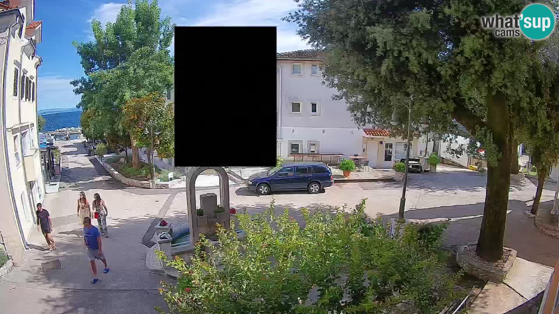 Webcam Mošćenička Draga Center – Live View of the Town Center