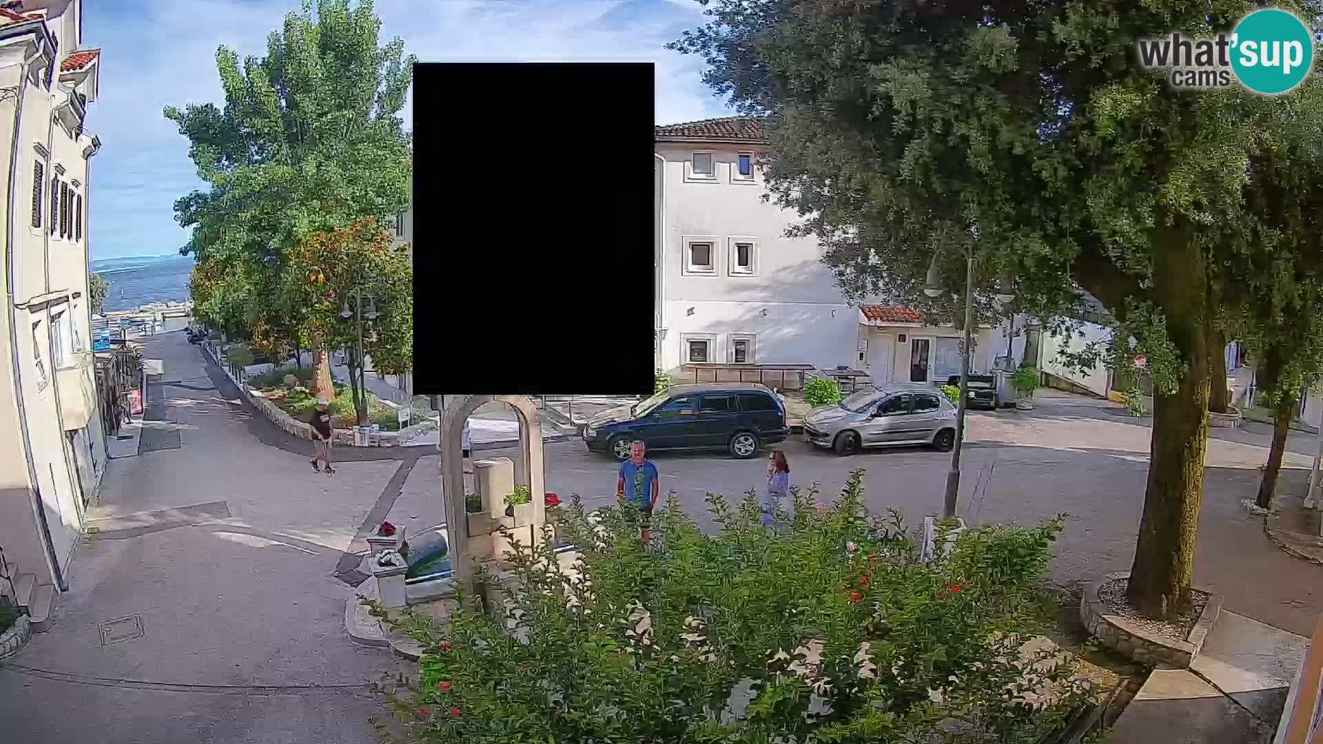 Webcam Mošćenička Draga Center – Live View of the Town Center