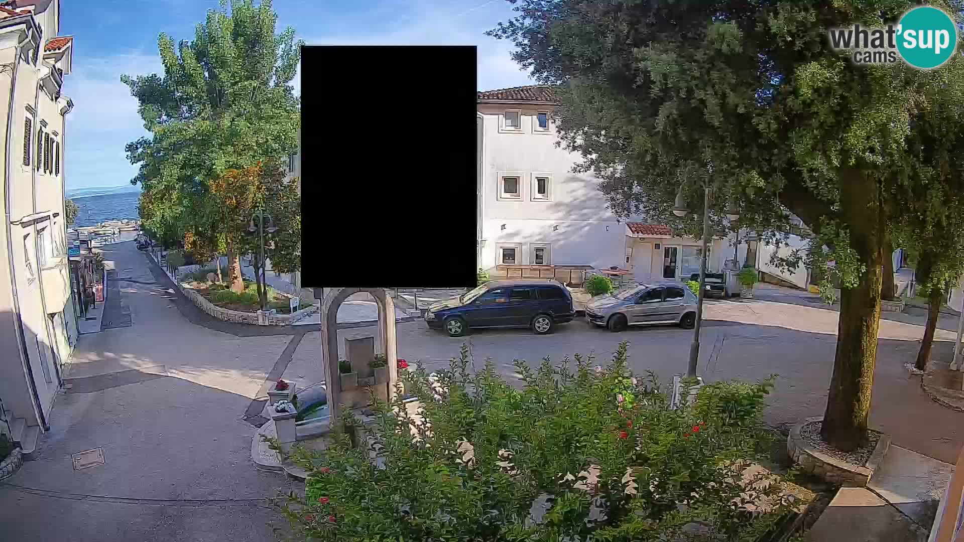 Webcam Centre de Mošćenička Draga – Vue en direct du centre-ville