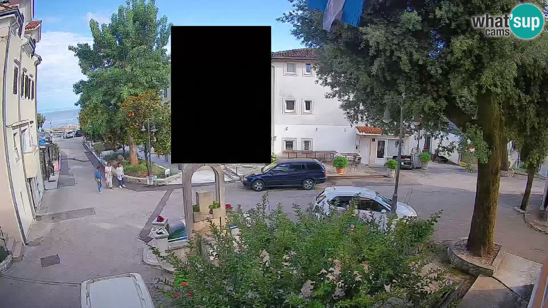 Webcam Mošćenička Draga Center – Live View of the Town Center
