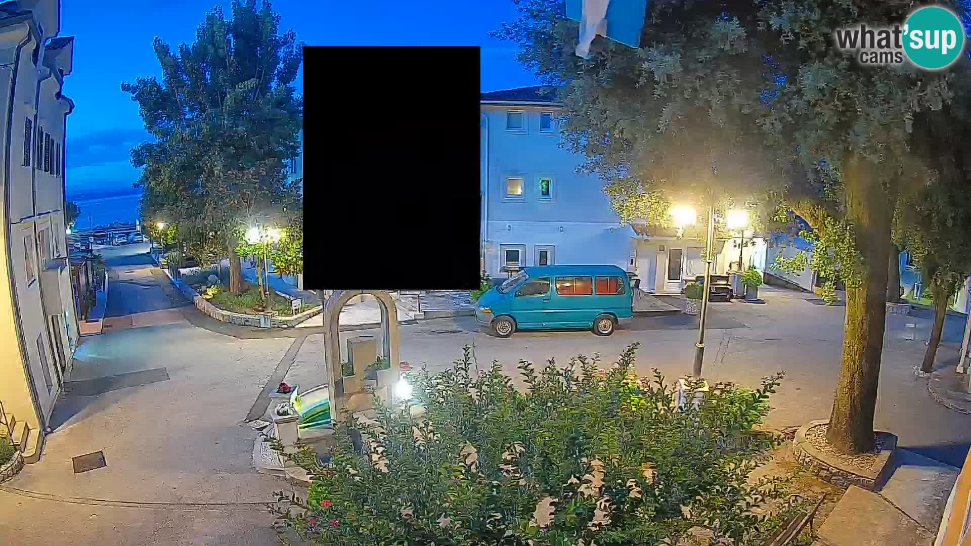 Webcam centre de Mošćenička Draga – Vue en direct du centre-ville