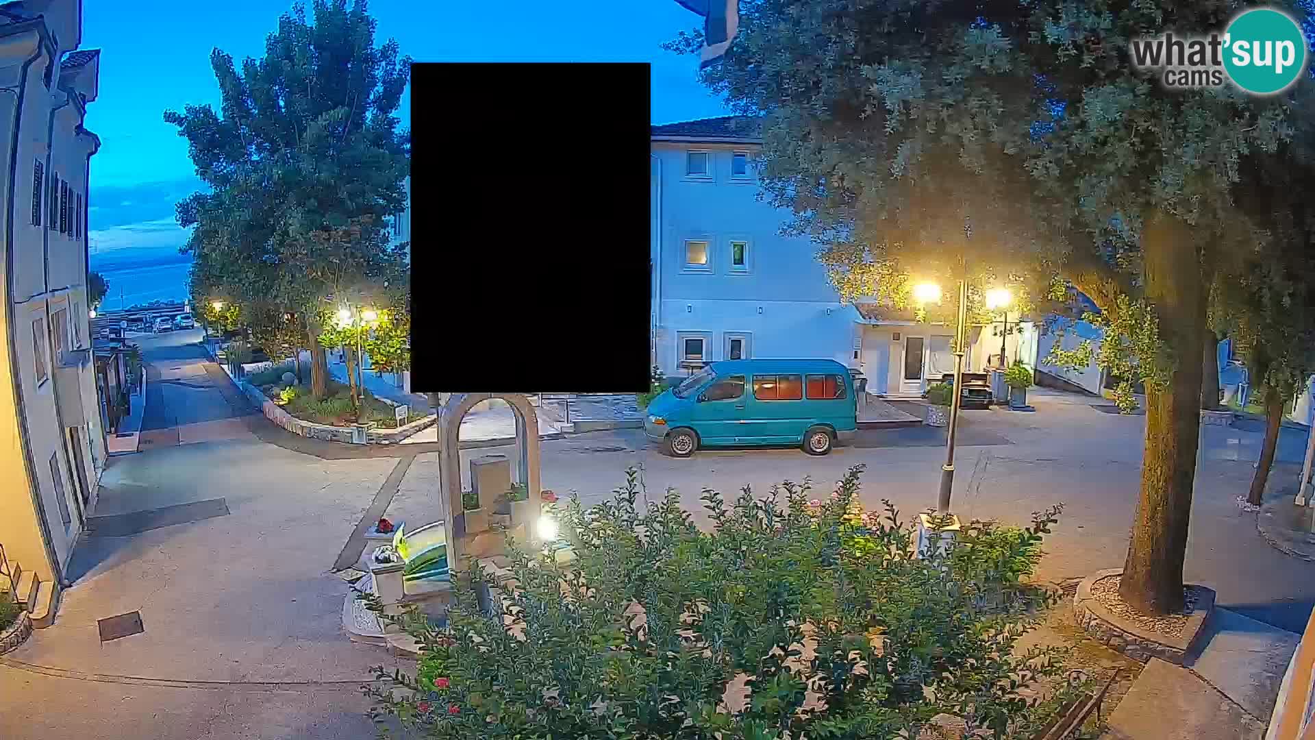 Webcam Mošćenička Draga Center – Live View of the Town Center