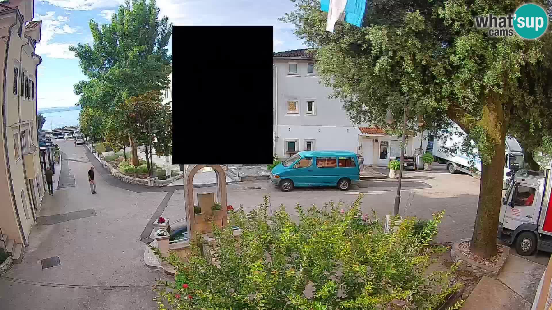 Webcam Centre de Mošćenička Draga – Vue en direct du centre-ville