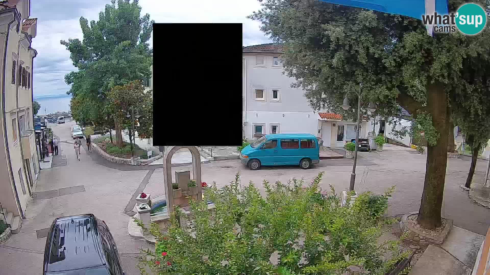 Webcam Mošćenička Draga Center – Live View of the Town Center