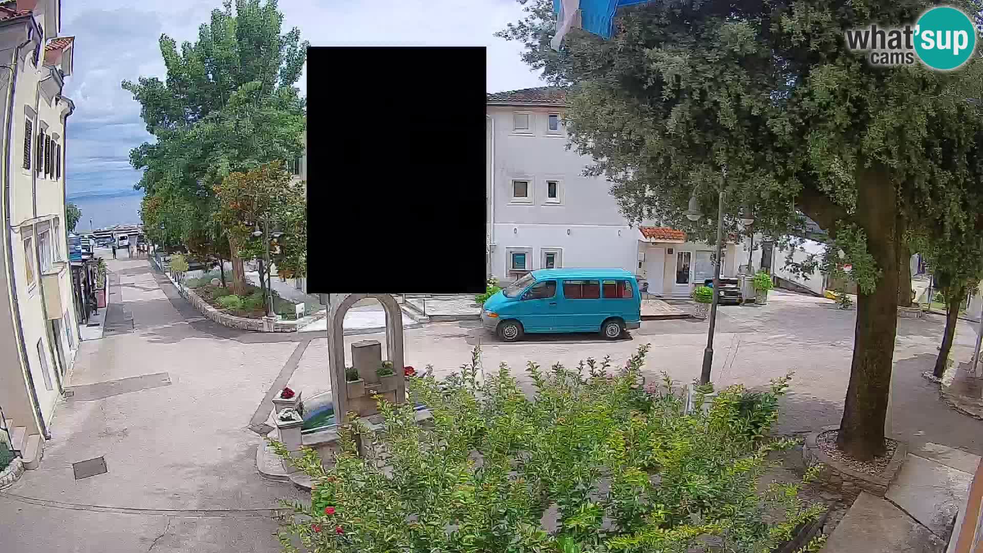 Webcam Mošćenička Draga Center – Live View of the Town Center