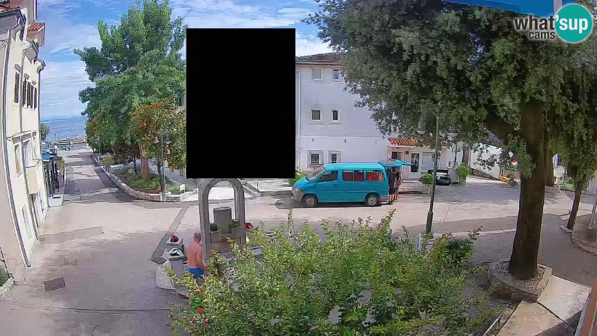 Webcam Mošćenička Draga Center – Live View of the Town Center