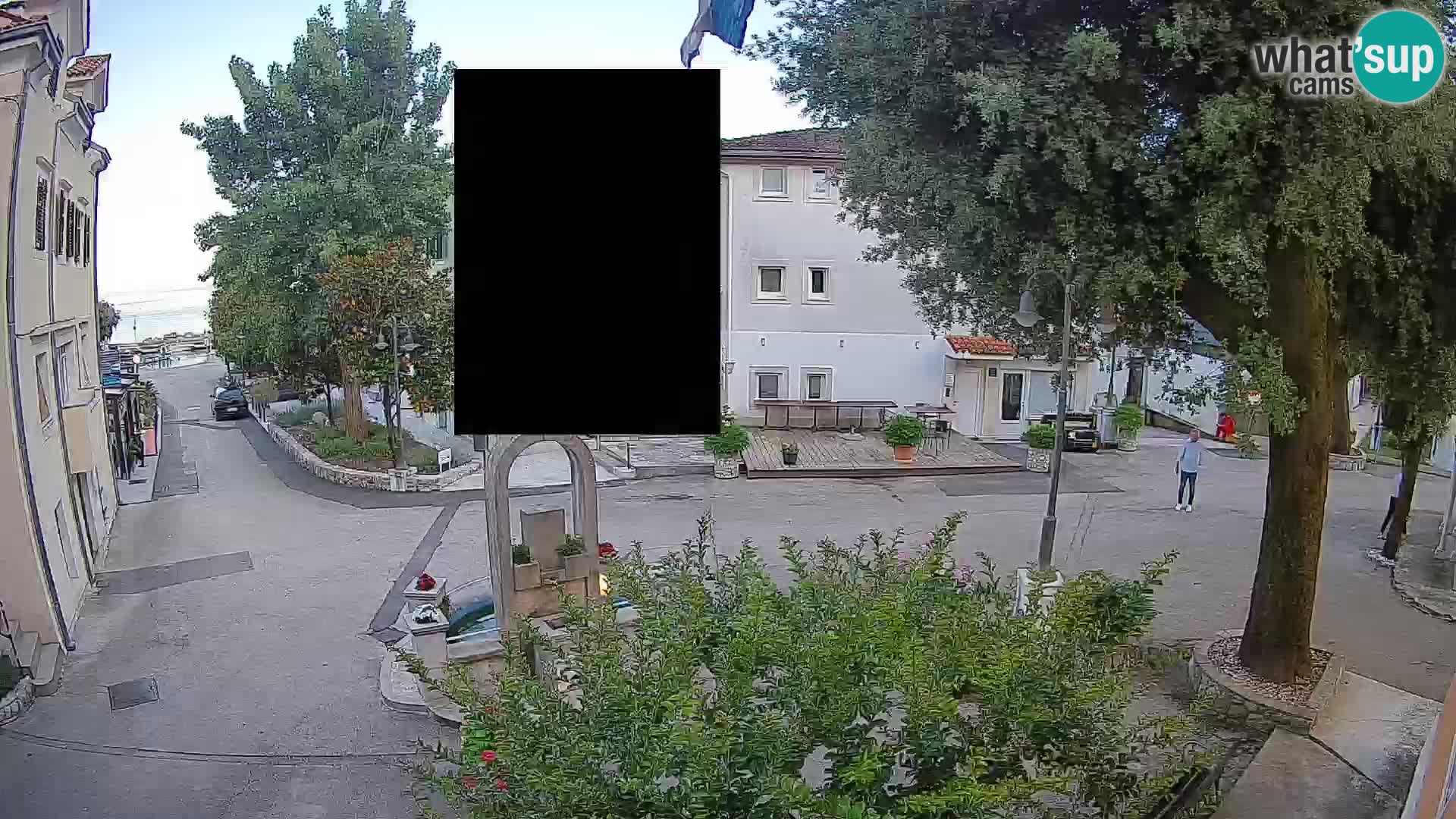 Webcam Mošćenička Draga Center – Live View of the Town Center