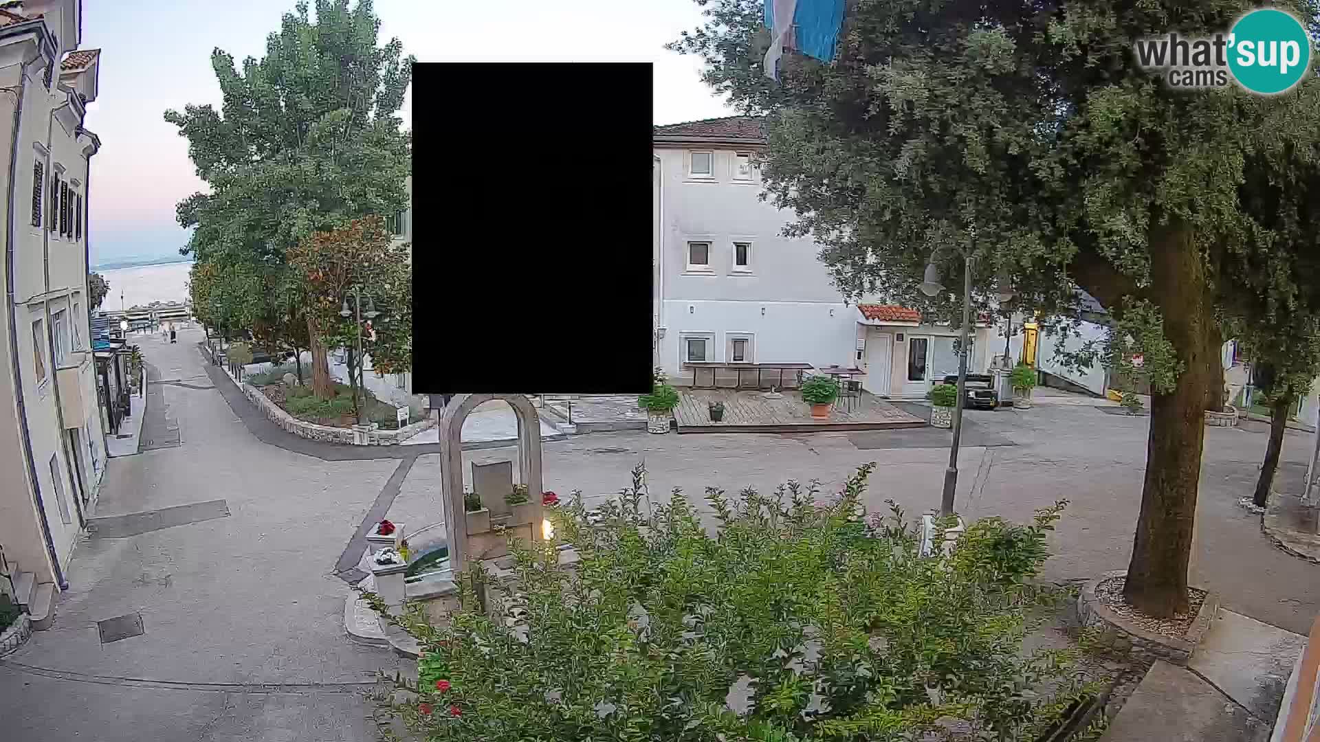 Webcam Mošćenička Draga Center – Live View of the Town Center