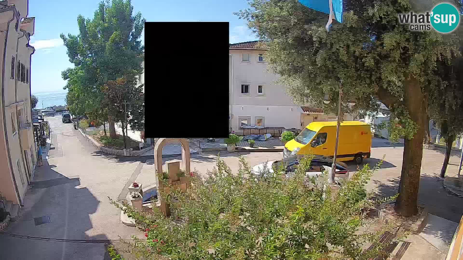Webcam Mošćenička Draga Center – Live View of the Town Center