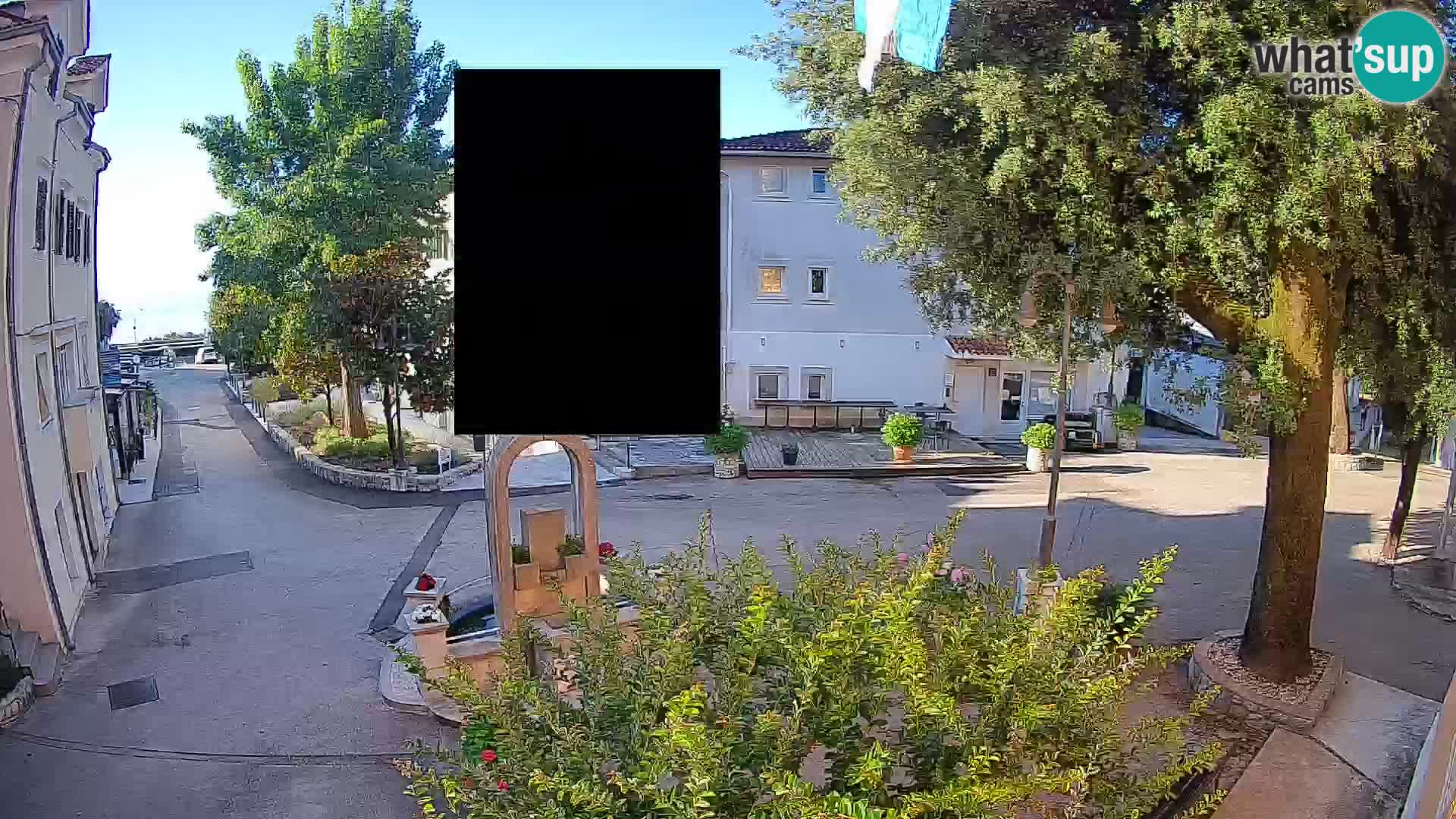 Webcam centre de Mošćenička Draga – Vue en direct du centre-ville