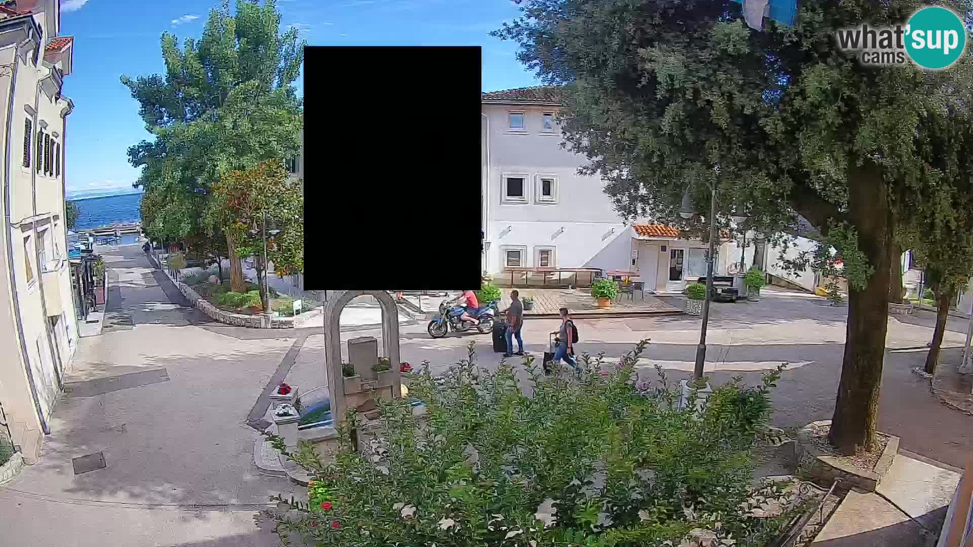 Webcam Centro Draga di Moschiena – Vista live sul centro