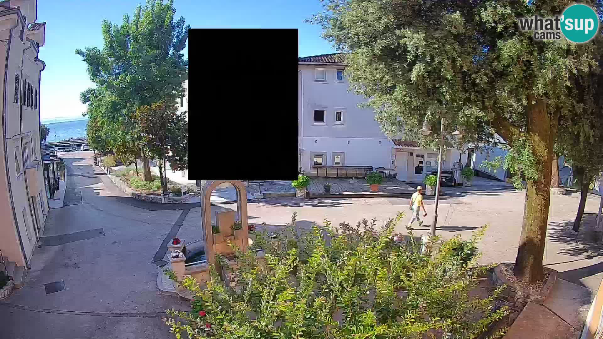 Webcam centre de Mošćenička Draga – Vue en direct du centre-ville