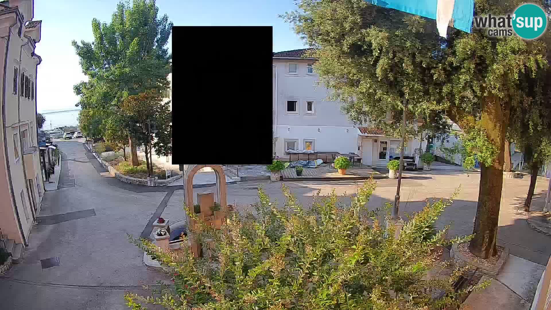 Webcam Mošćenička Draga Center – Live View of the Town Center
