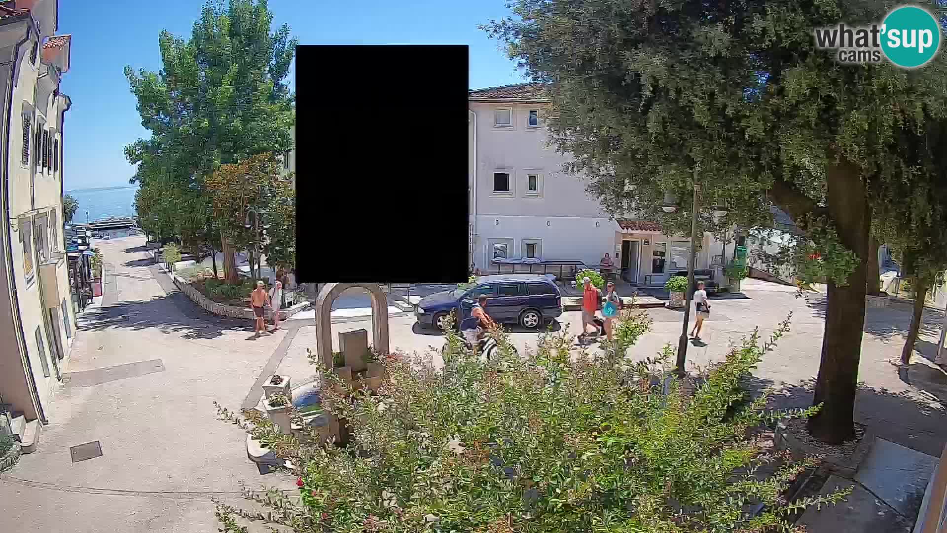 Webcam Mošćenička Draga Center – Live View of the Town Center