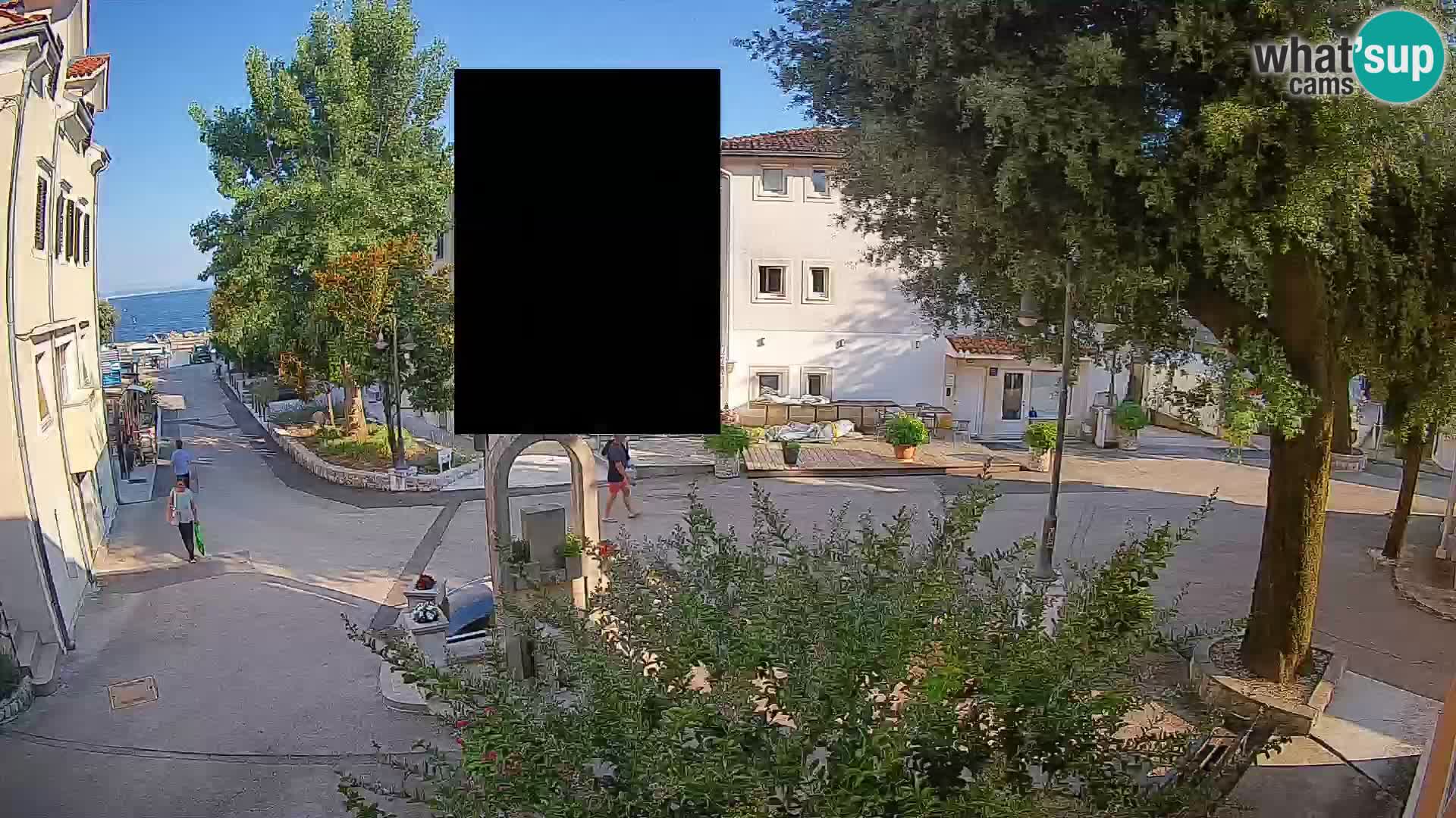 Webcam Mošćenička Draga Center – Live View of the Town Center