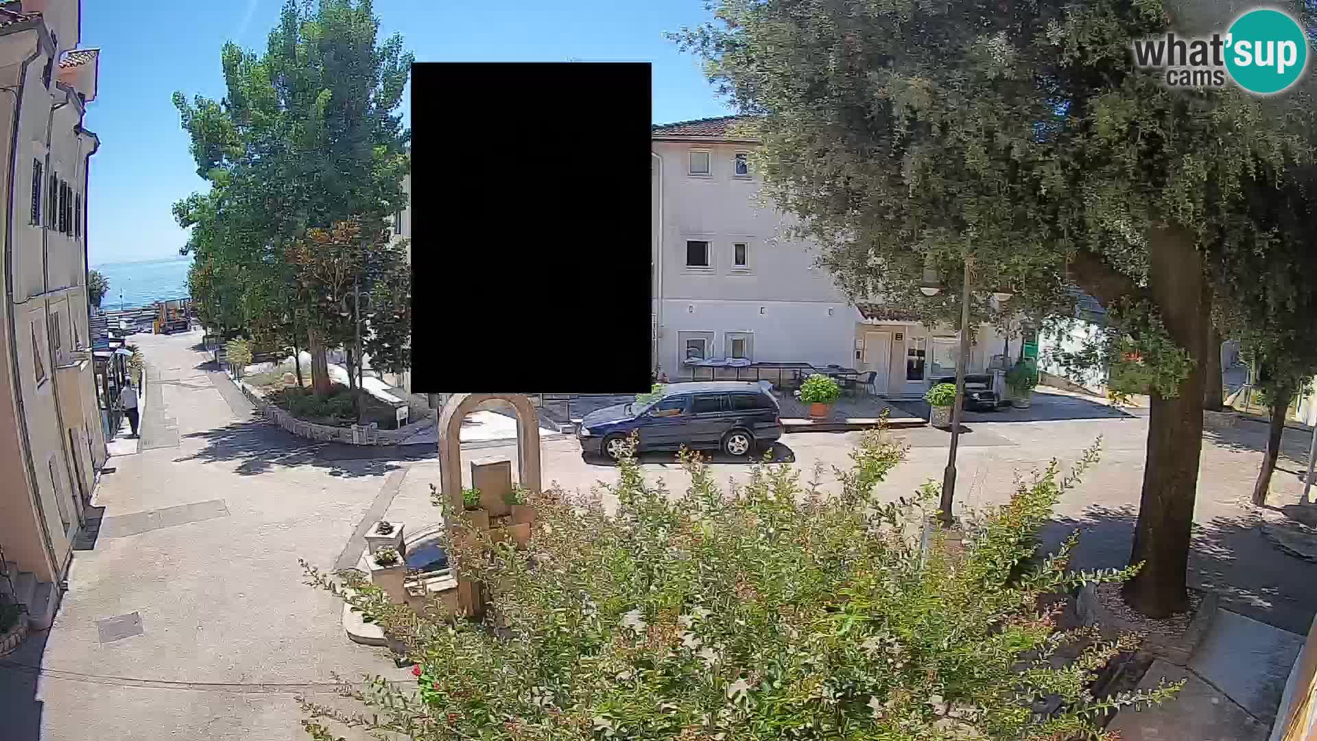 Webcam Centro Draga di Moschiena – Vista live sul centro