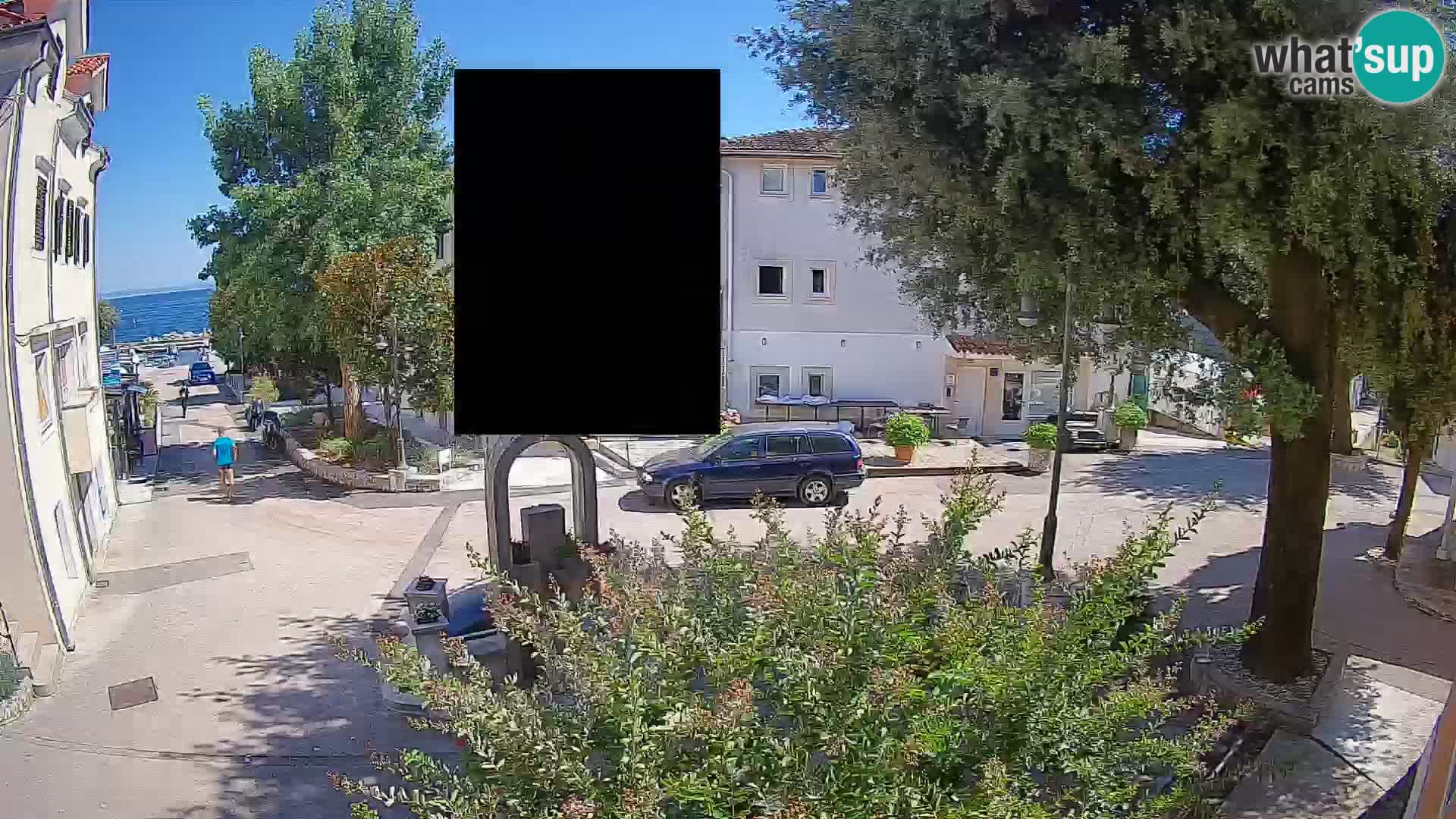 Webcam Centro Draga di Moschiena – Vista live sul centro