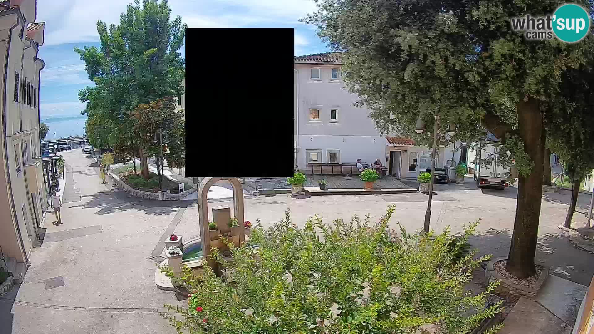 Webcam Mošćenička Draga Zentrum – Liveblick auf das Ortszentrum