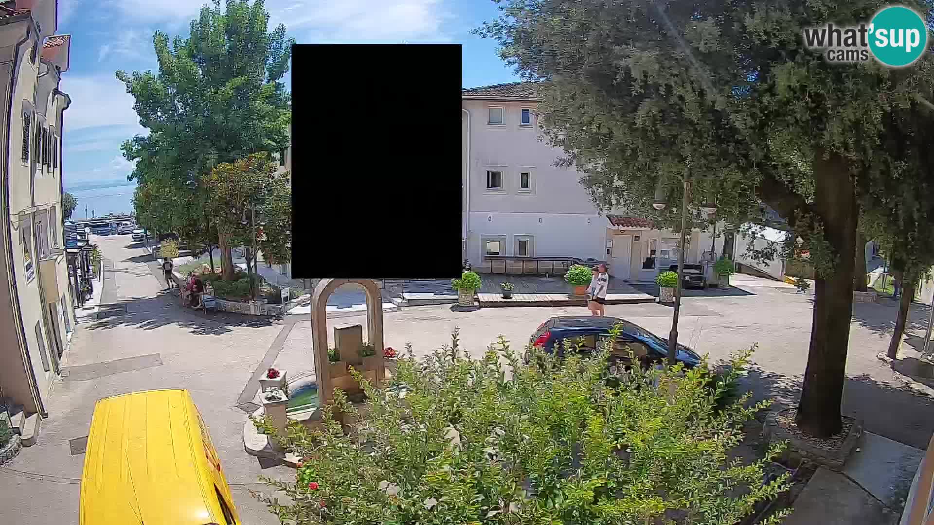 Webcam Centre de Mošćenička Draga – Vue en direct du centre-ville