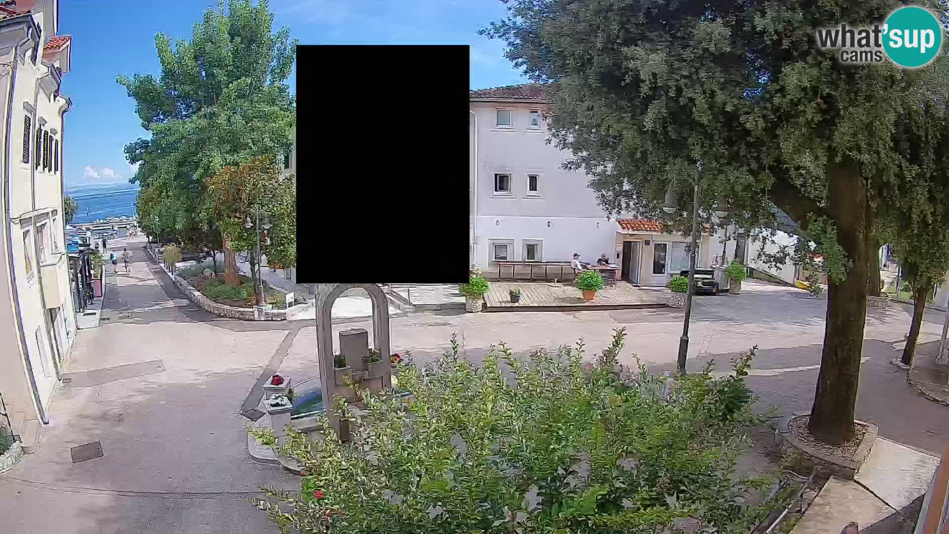 Webcam centre de Mošćenička Draga – Vue en direct du centre-ville