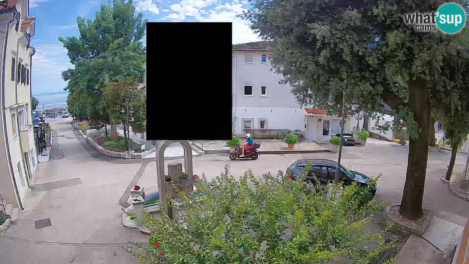 Webcam Centre de Mošćenička Draga – Vue en direct du centre-ville