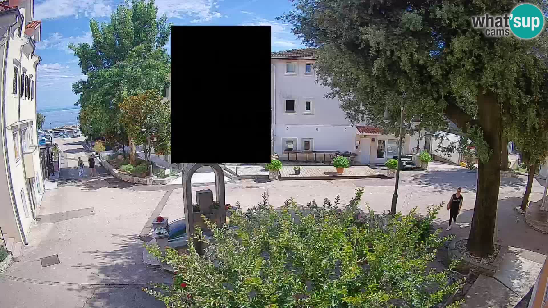 Webcam Centre de Mošćenička Draga – Vue en direct du centre-ville