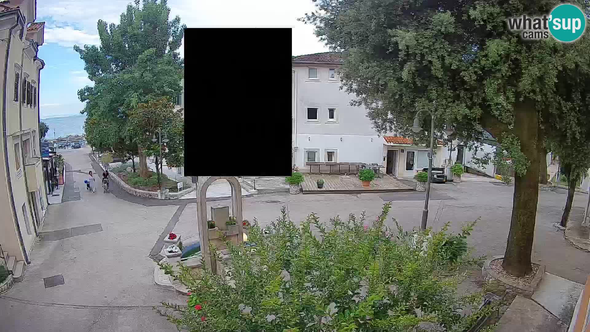 Webcam Centro Draga di Moschiena – Vista live sul centro