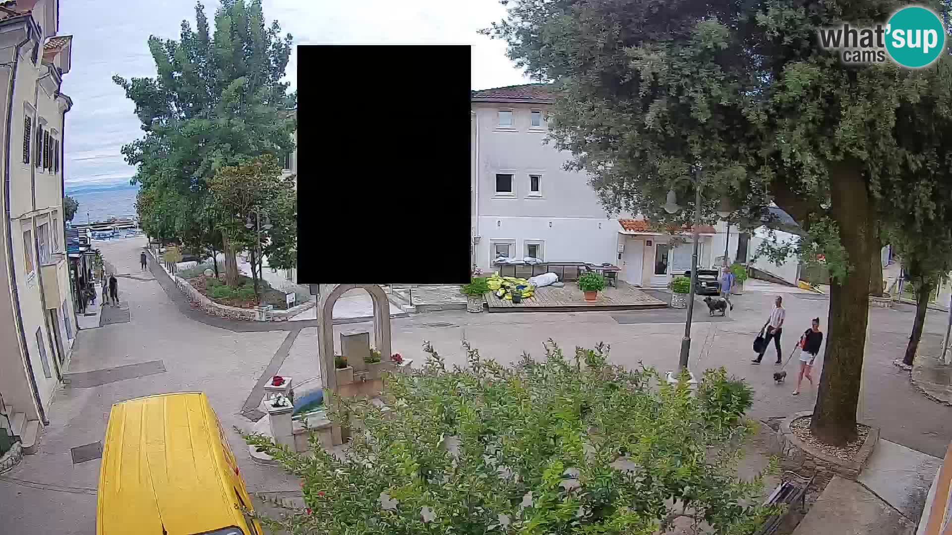 Webcam centre de Mošćenička Draga – Vue en direct du centre-ville