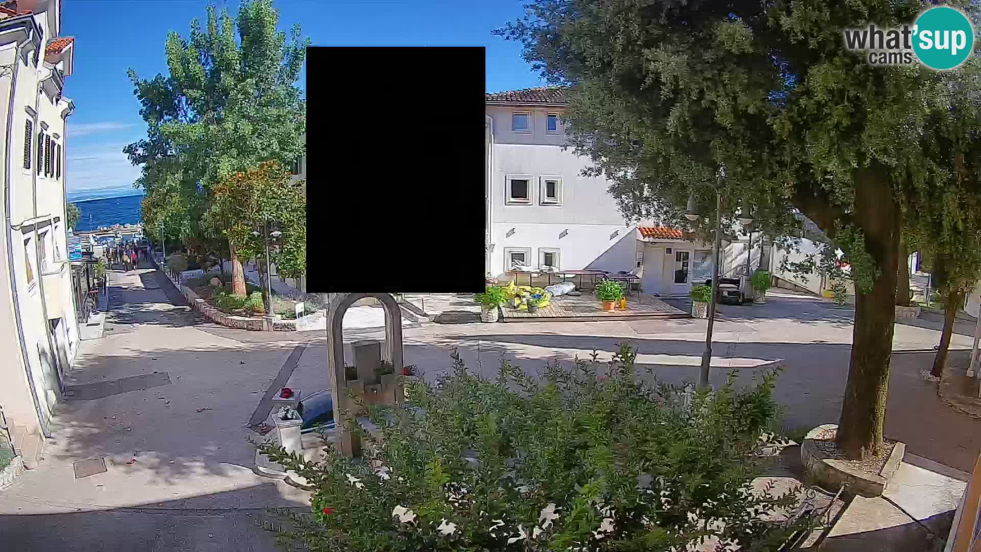 Webcam Mošćenička Draga Center – Live View of the Town Center