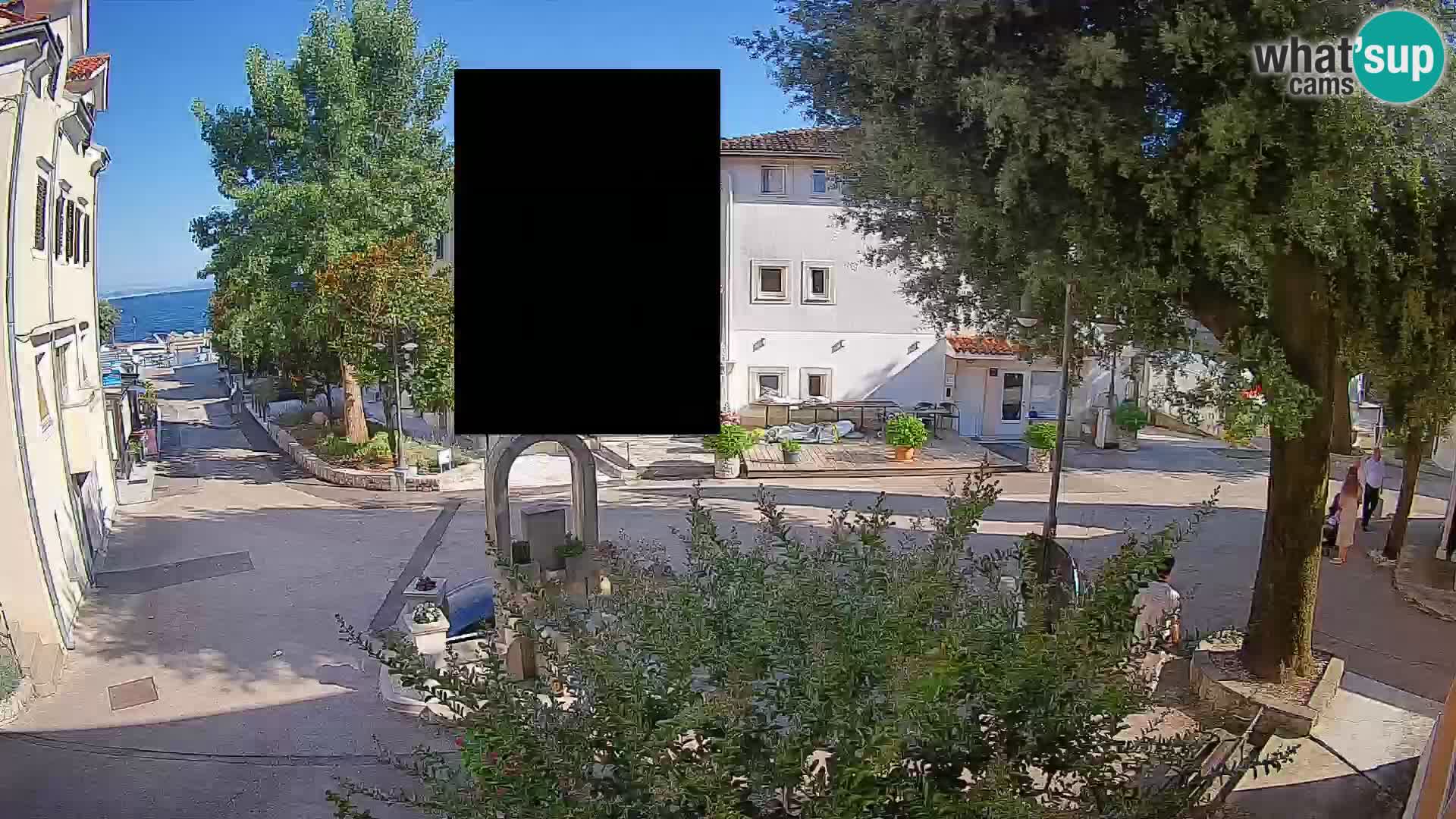 Webcam Centre de Mošćenička Draga – Vue en direct du centre-ville