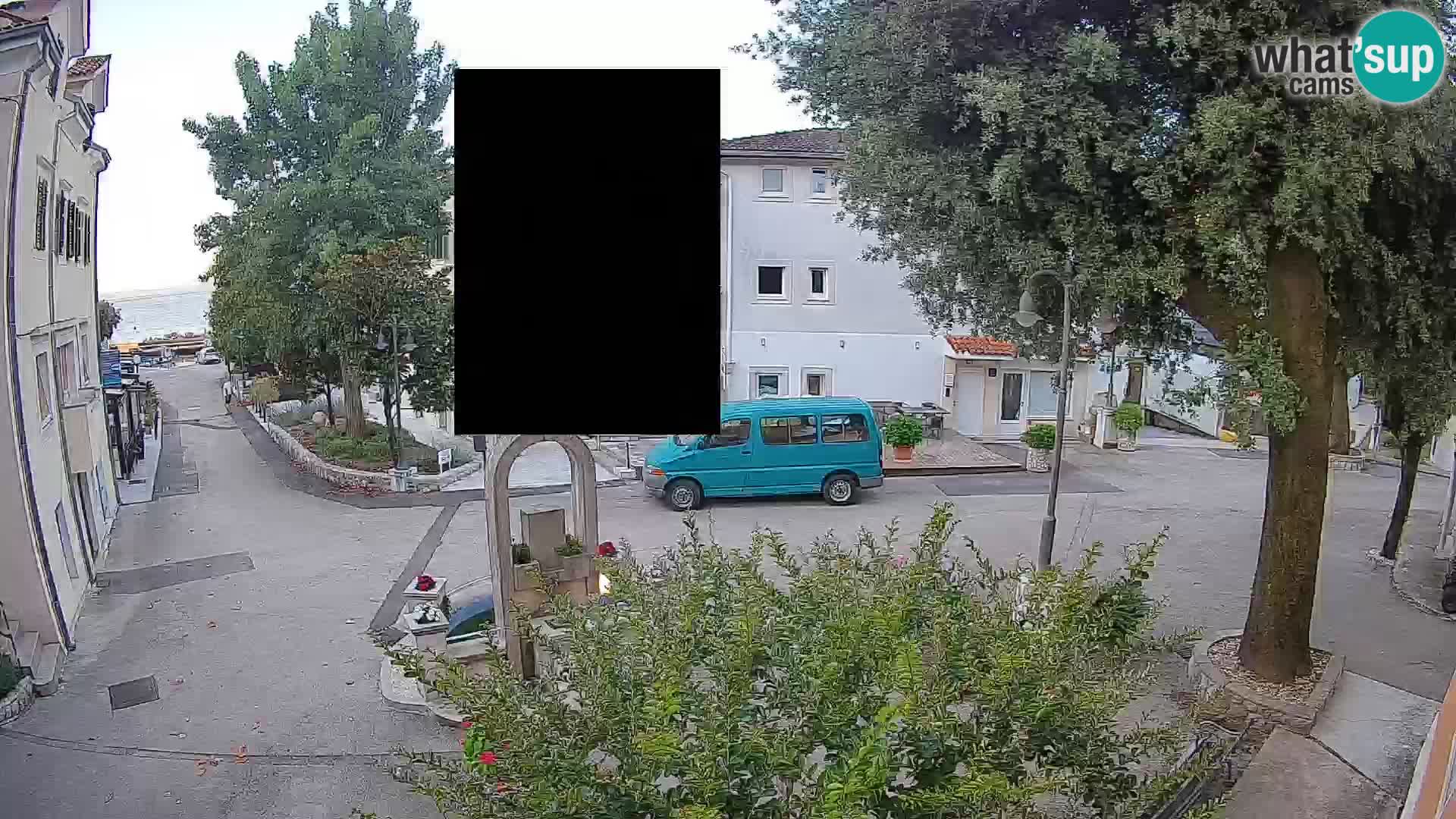 Webcam Mošćenička Draga Center – Live View of the Town Center