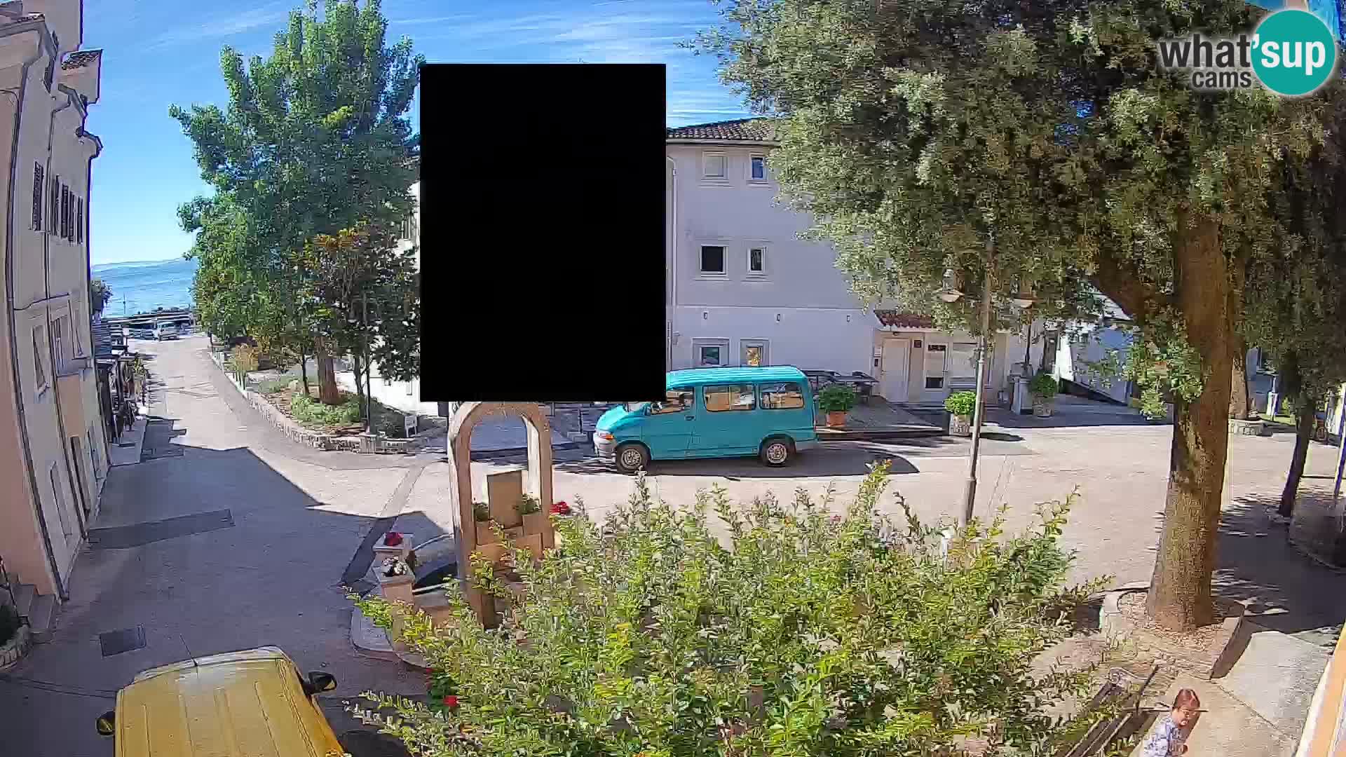 Webcam Centro Draga di Moschiena – Vista live sul centro