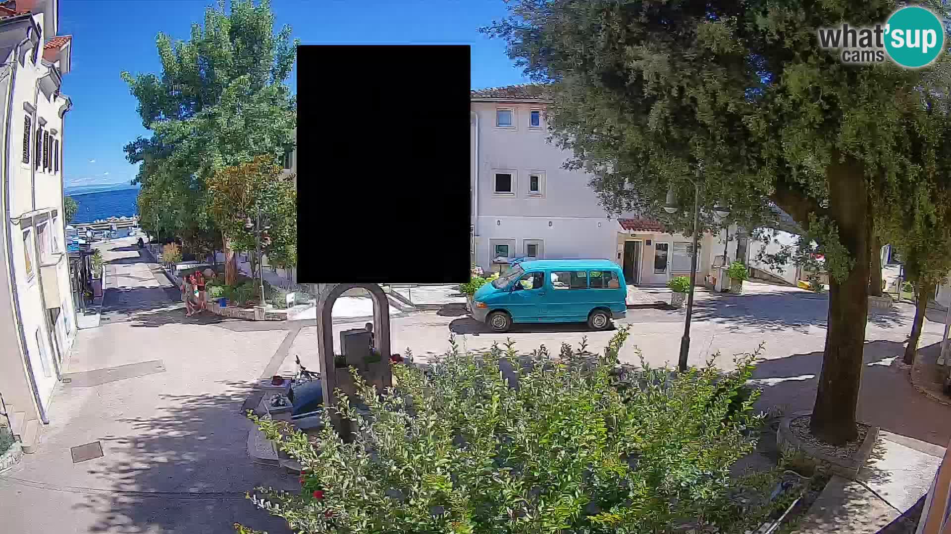 Webcam Centre de Mošćenička Draga – Vue en direct du centre-ville